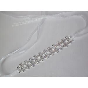 Rhinestone headband, bridal prom tiara princess flower girl headband tiara